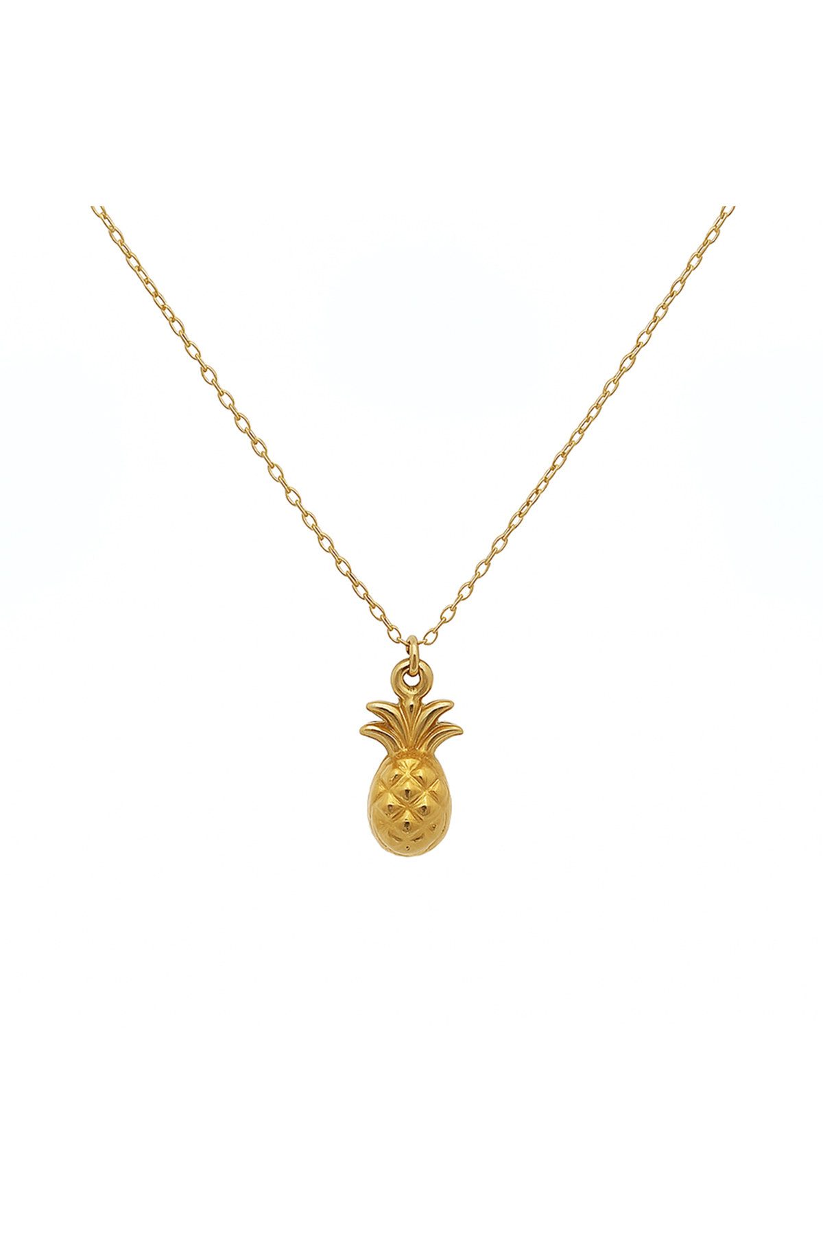 Ananas Meyve Tasarım Minimal Kolye