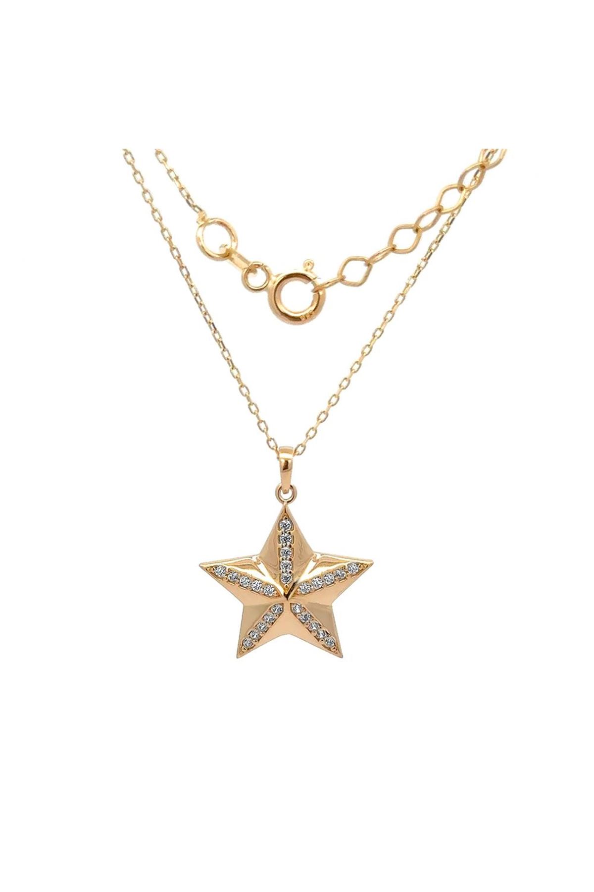 Deniz Yıldızı Taşlı Kolye