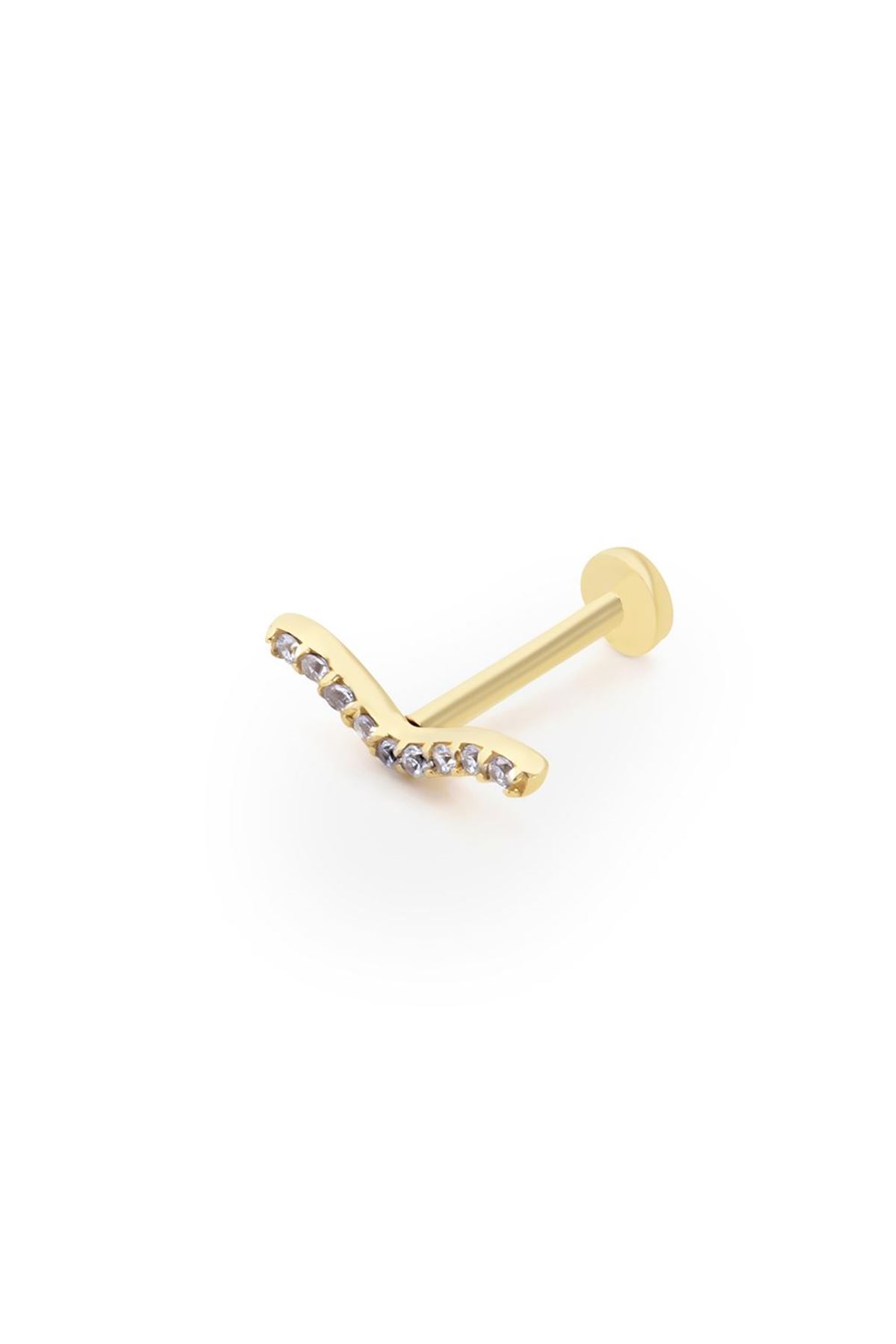Martı Tasarım Taşlı Piercing