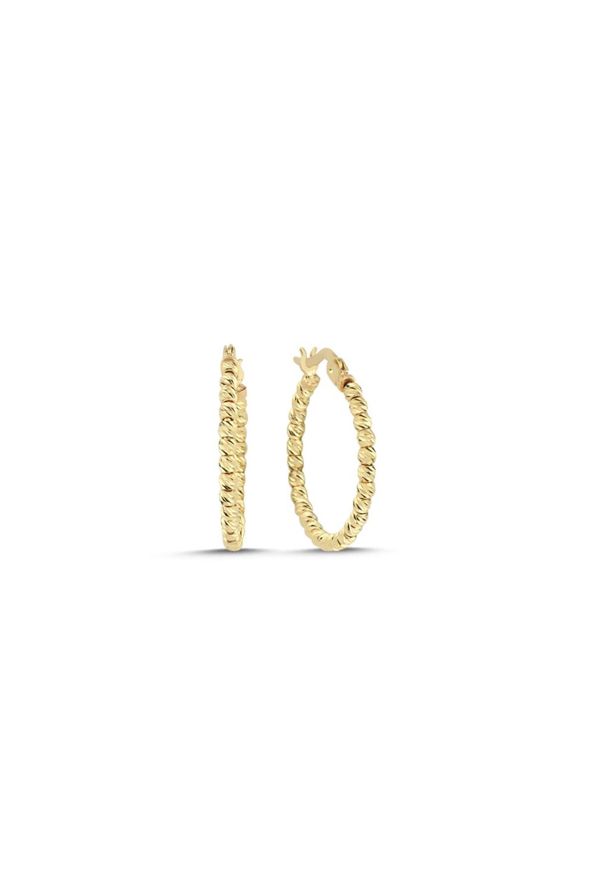 Dorika Toplu Orta Boy Küpe (2x2 cm 1,1 mm)