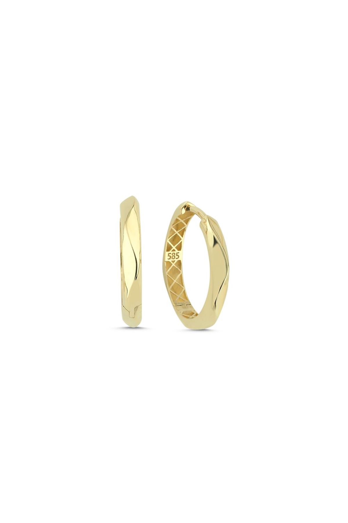 Geometrik Halka Küpe(1,8*1,8 Cm 0,25 Mm)