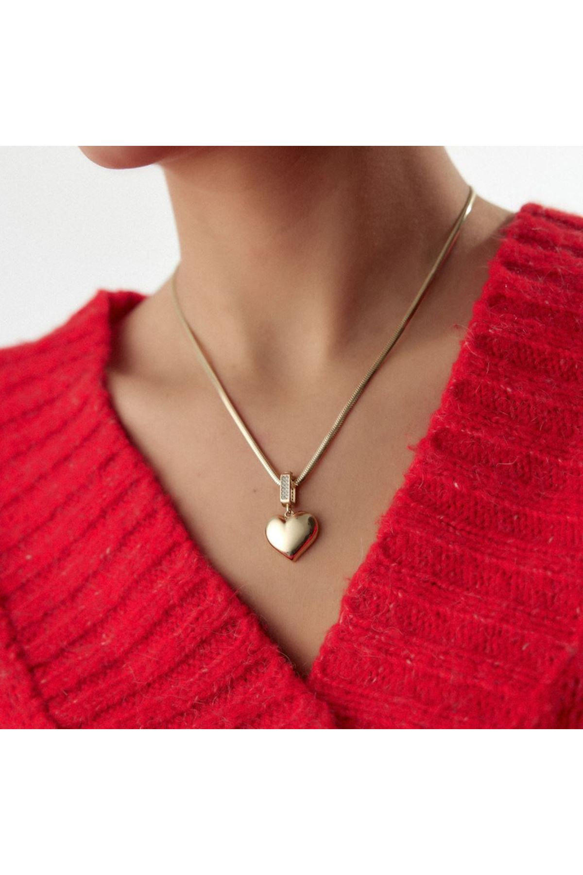 Kalp Charm Kolye Ucu
