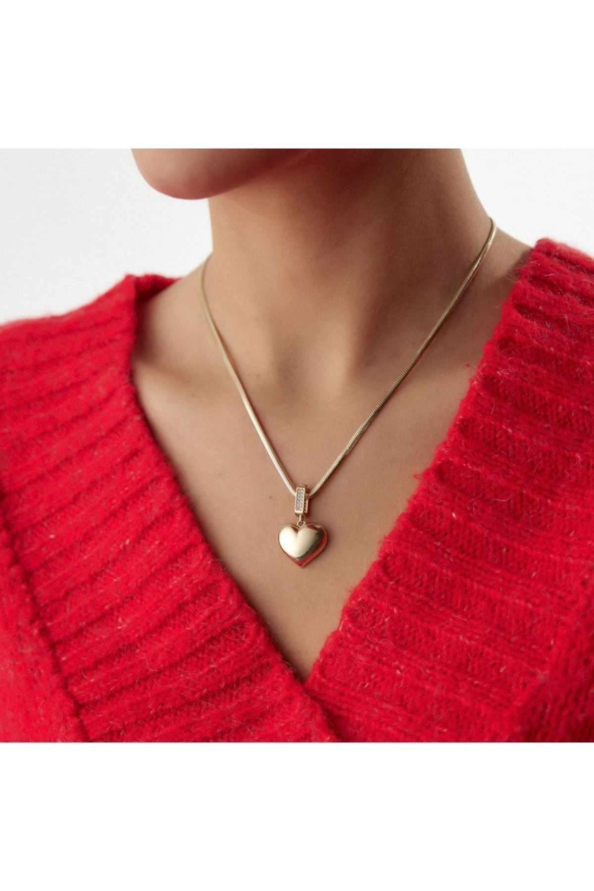Kalp Charm Kolye Ucu