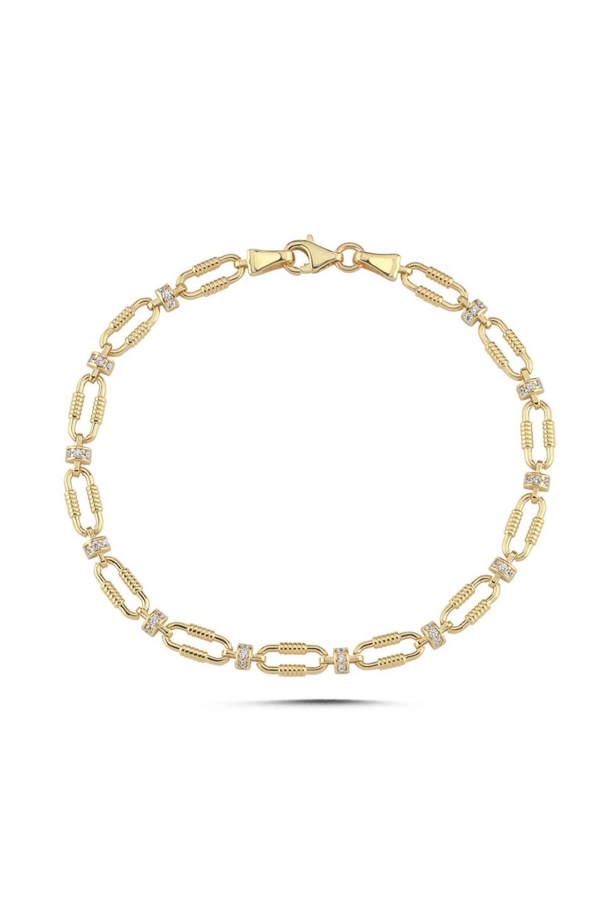 Eterna Burgu Taşlı Bileklik (18.5*0.4 Cm)