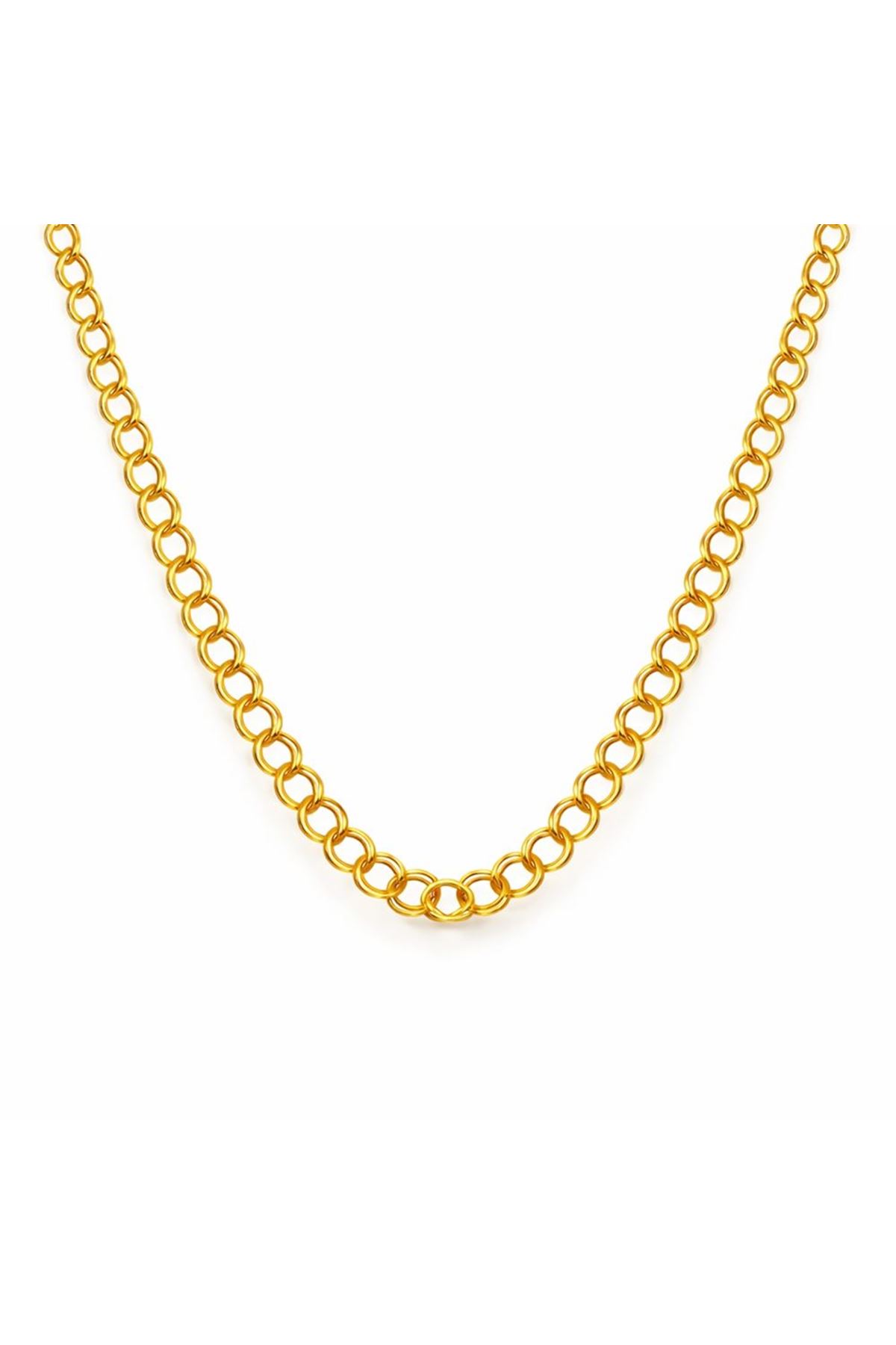 22 Ayar Samanyolu Altın Zincir 55 cm Modern Kolye