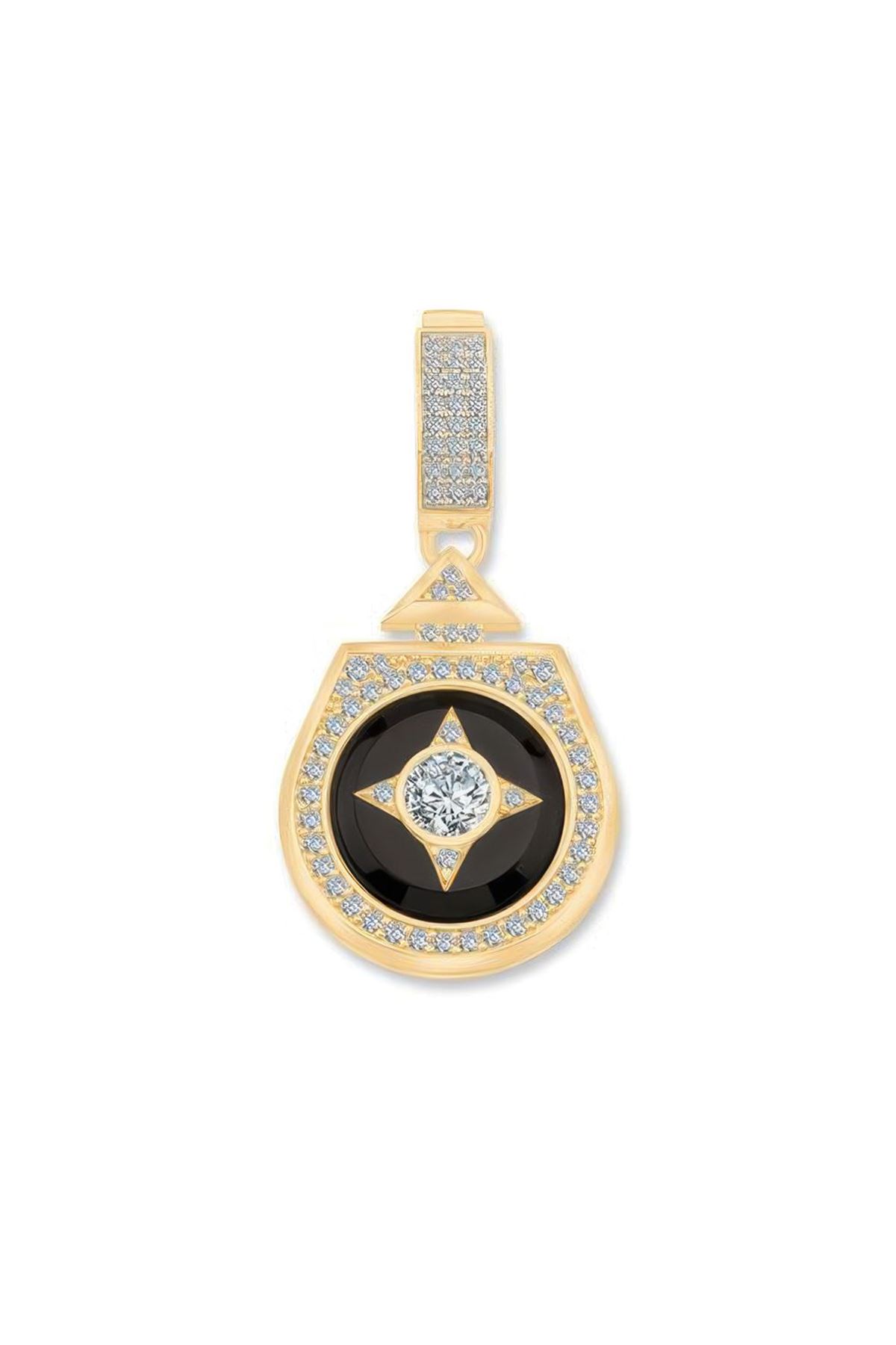 Beş Taşlı Madalyon Charm