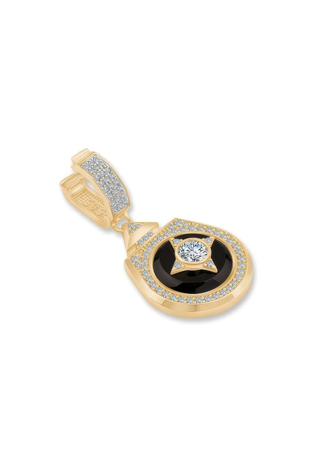 Beş Taşlı Madalyon Charm
