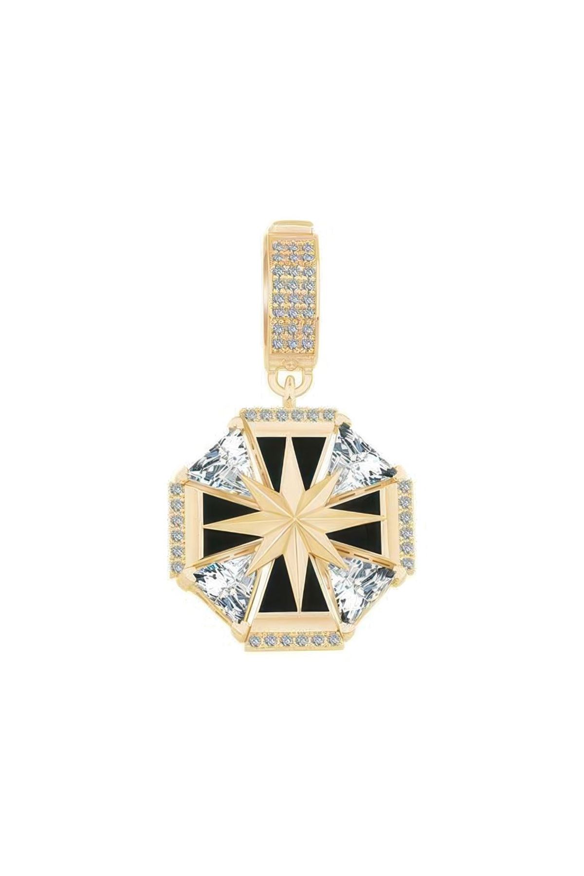 Taşlı Madalyon Charm