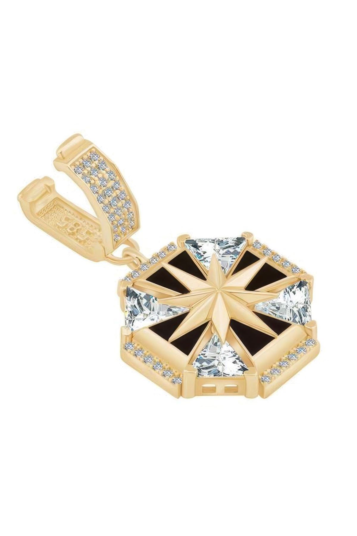 Taşlı Madalyon Charm