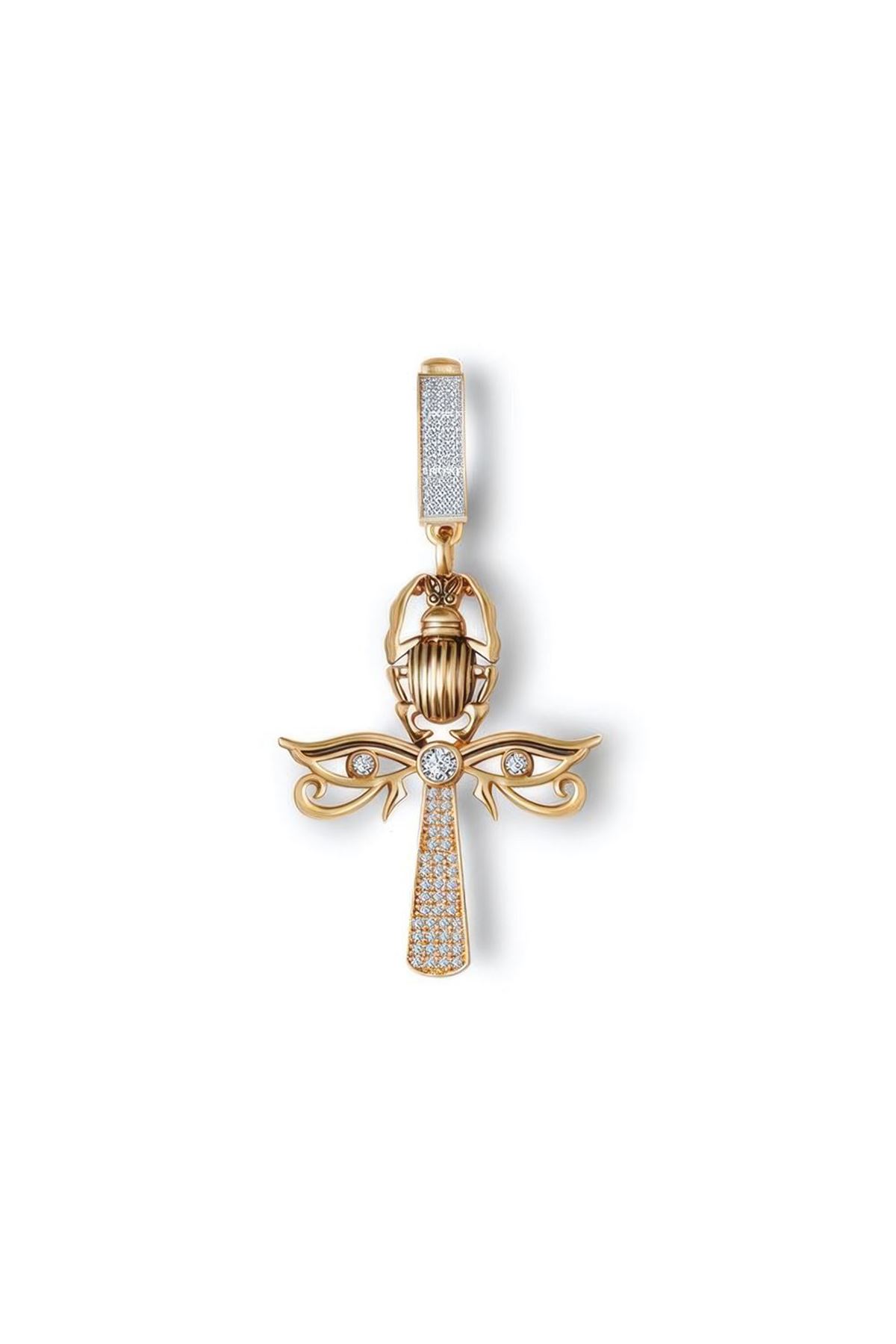 Taşlı Ankh Charm
