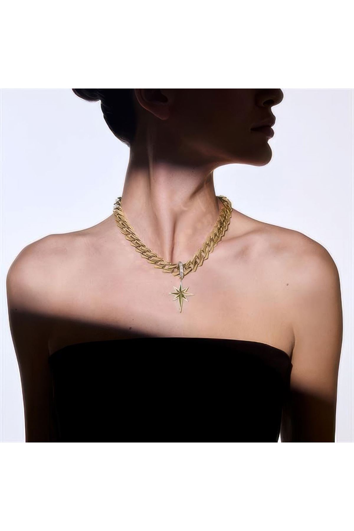 Kuzey Yıldızı Taşlı Charm