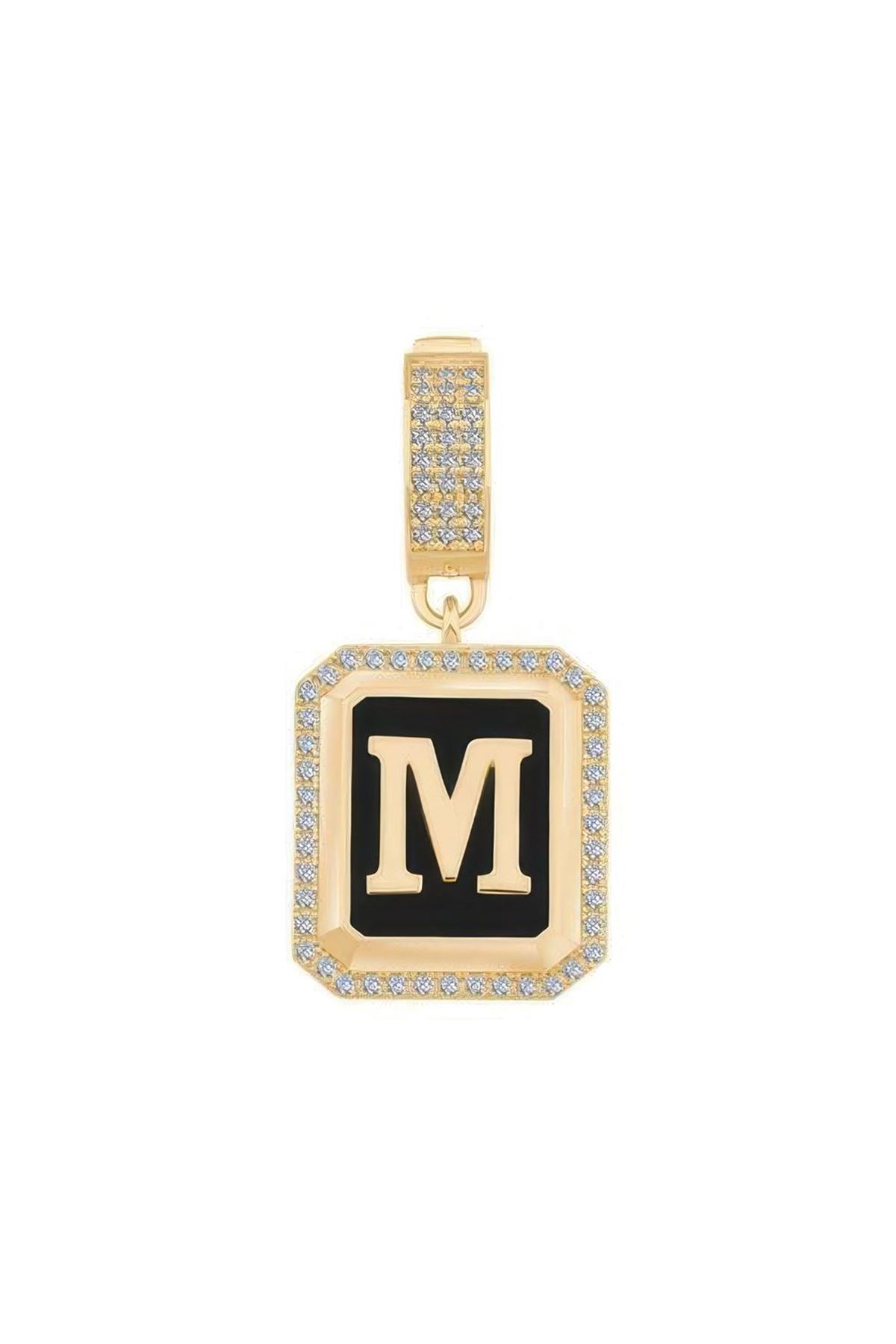 Taşlı Harf Kolye Ucu Charm