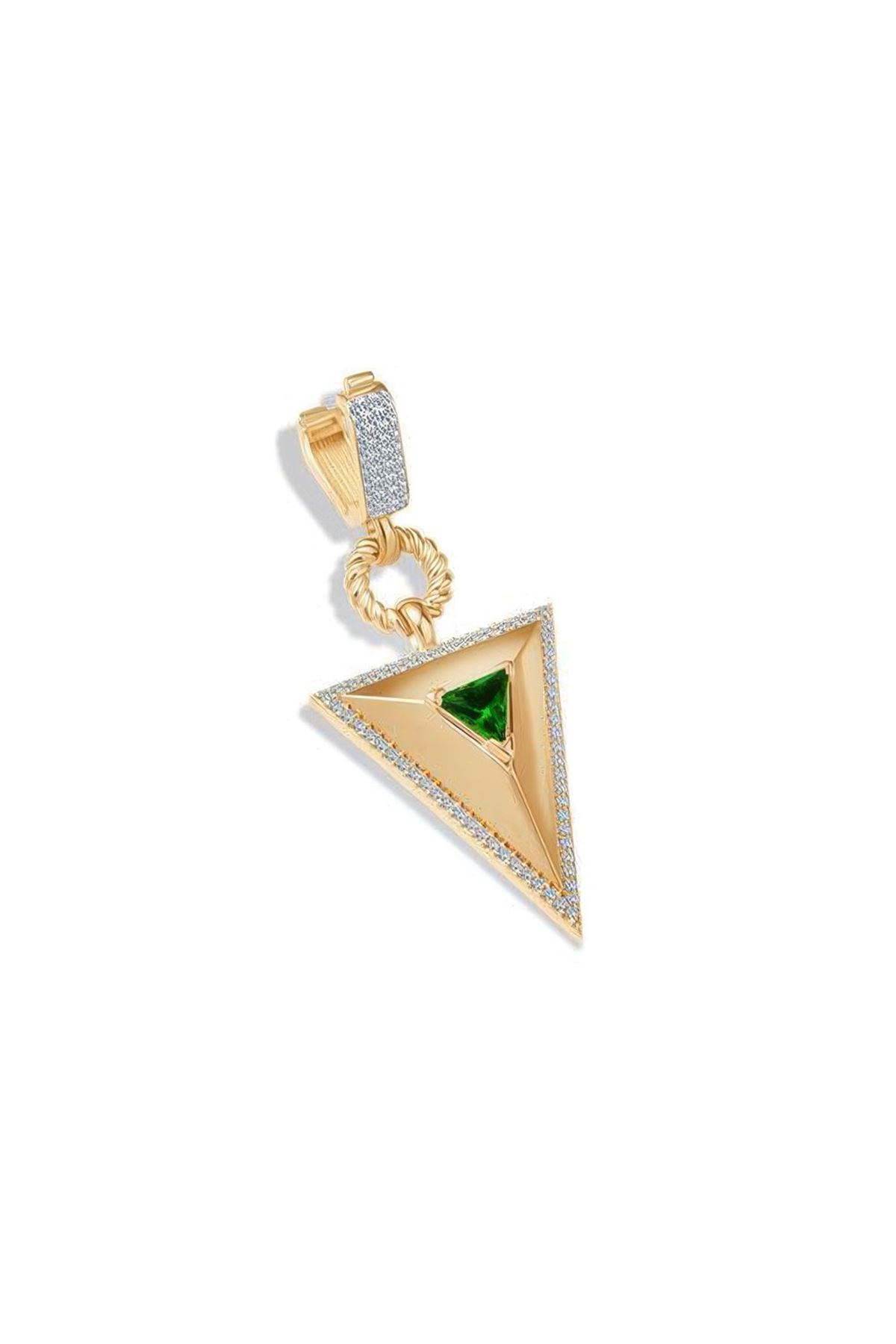 Zümrüt Pramit Kolye Ucu Charm