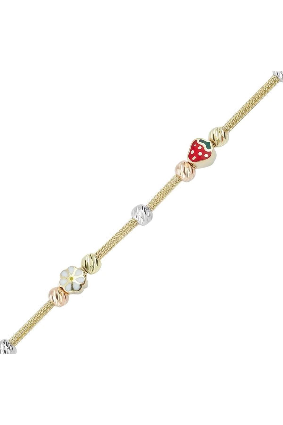 Çilek Mineli Çocuk Bilekliği 15Cm Bileklik
