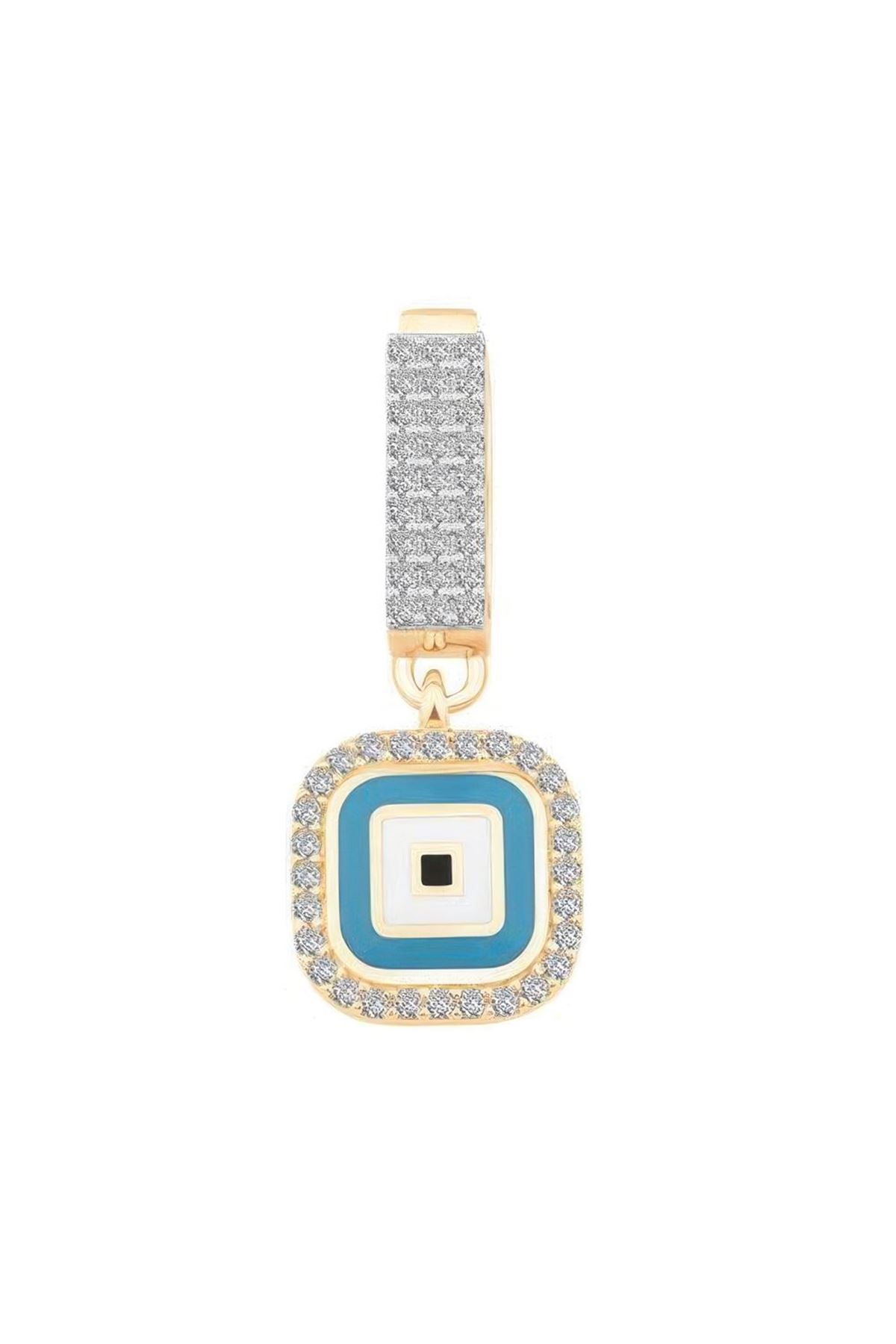 Kare Nazar Boncuğu 9Mm Bileklik Charm