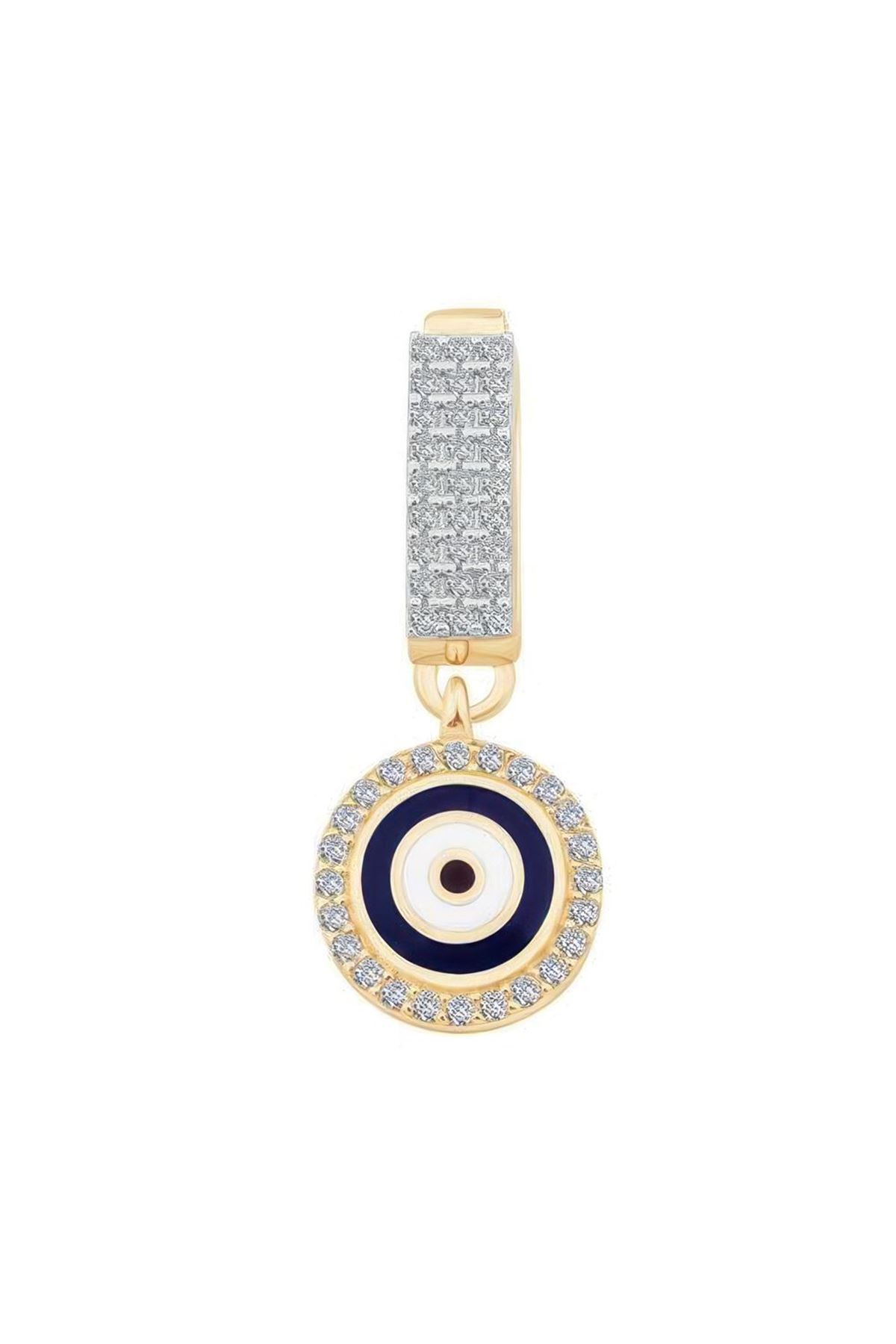 Taşlı Nazar Boncuğu 9Mm Bileklik Charm