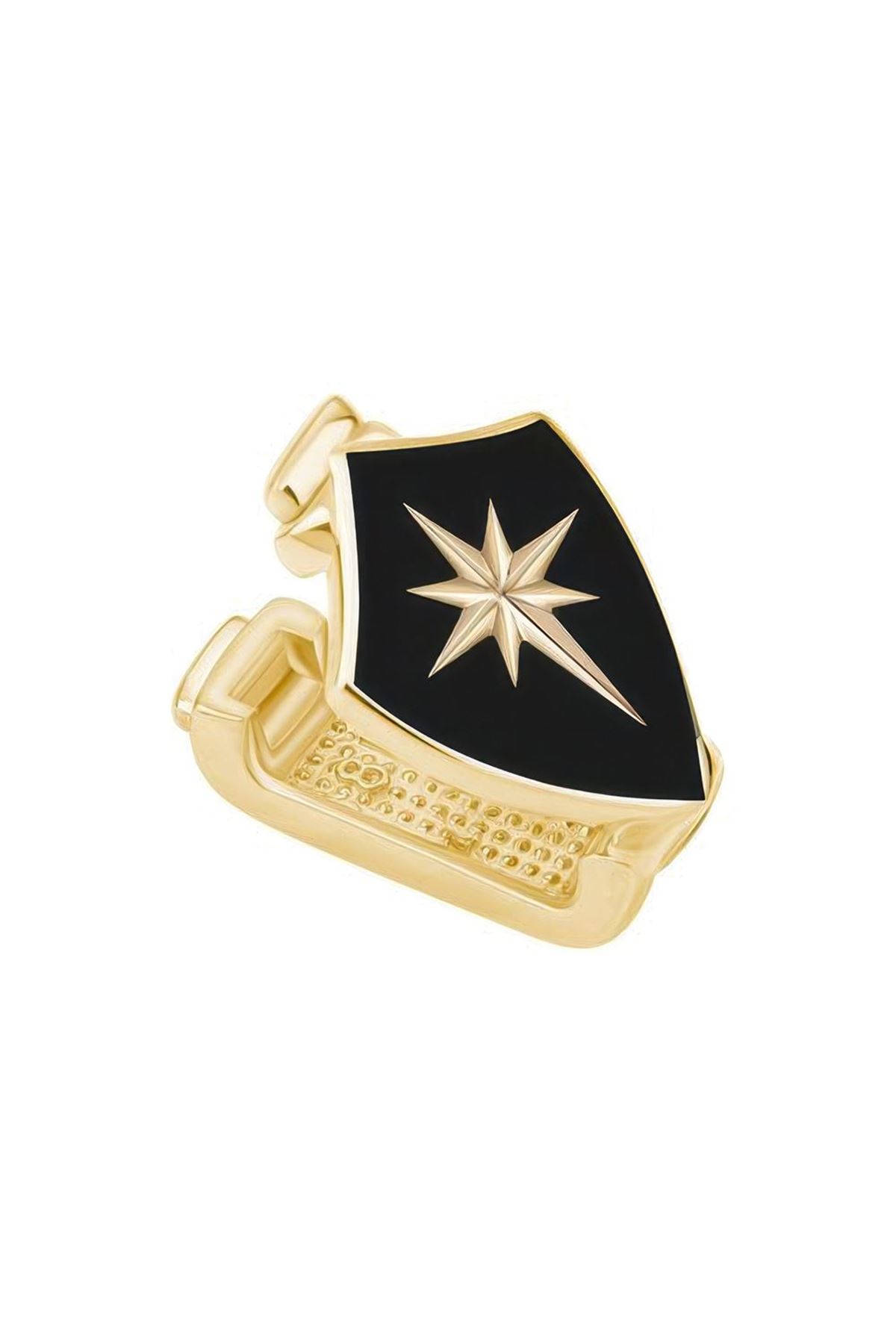 Siyah Kalkan 9Mm Bileklik Charm
