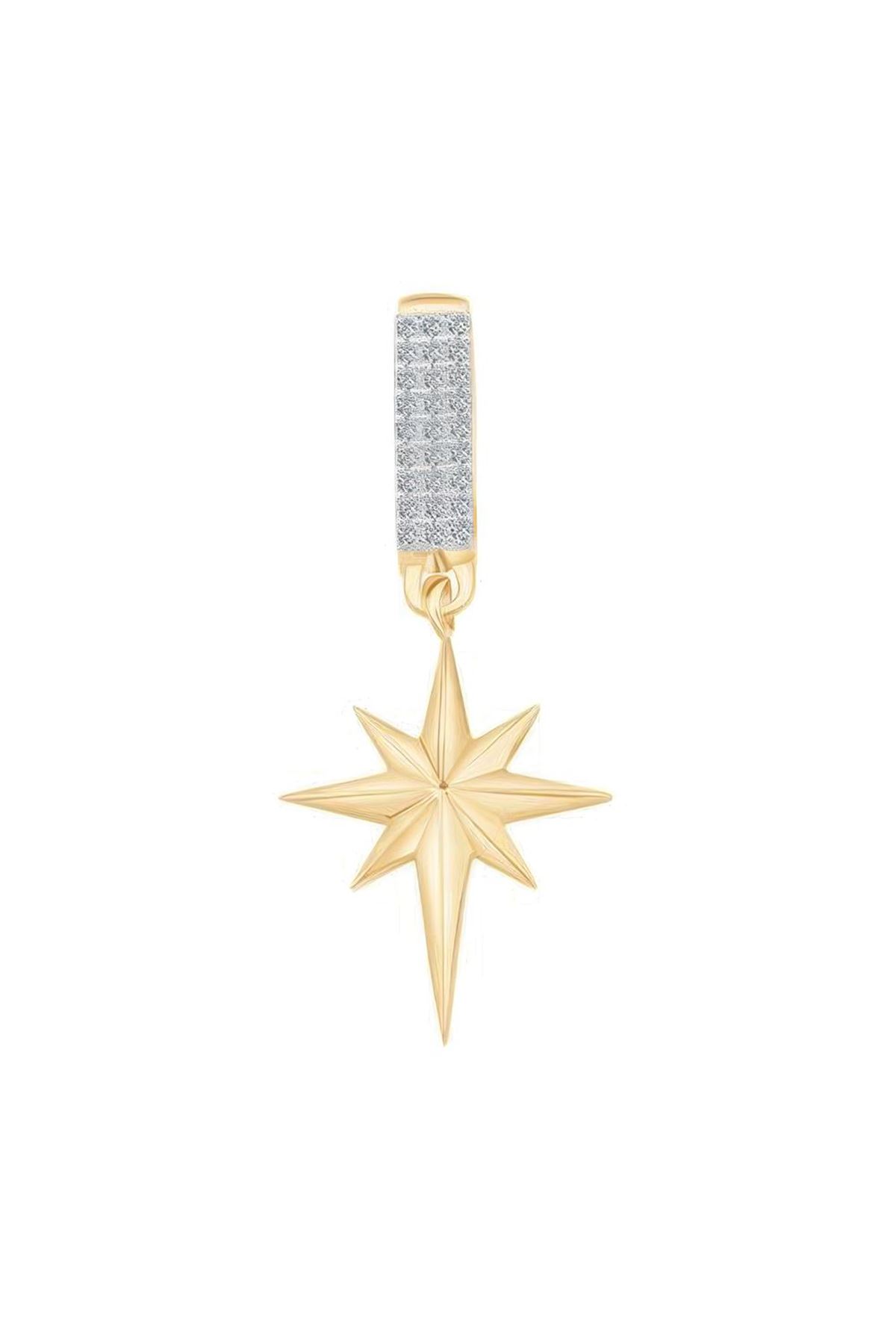 Kuzey Yıldızı Sallantılı 9Mm Bileklik Charm