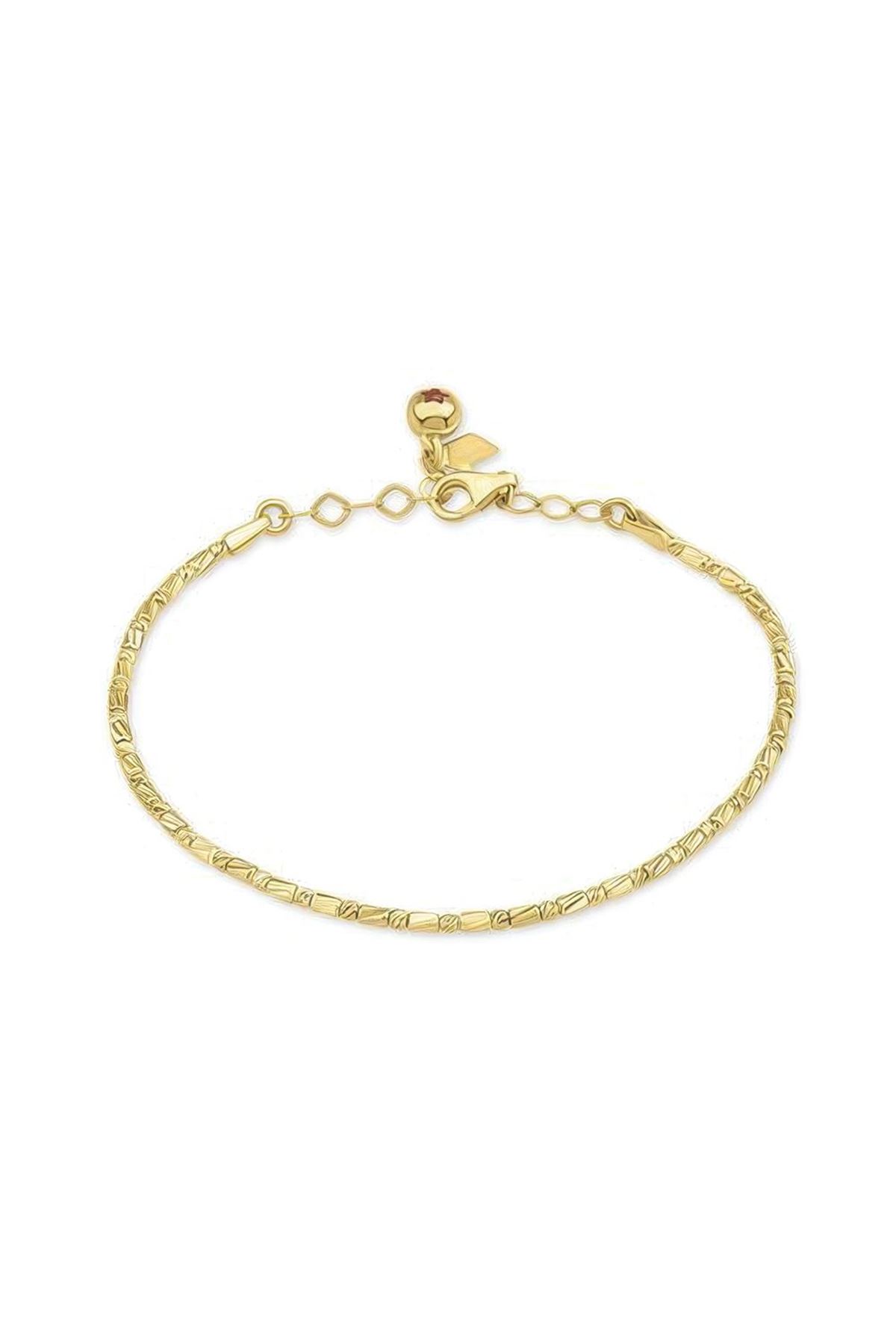Top Top Silindir Altın Bileklik 18CM