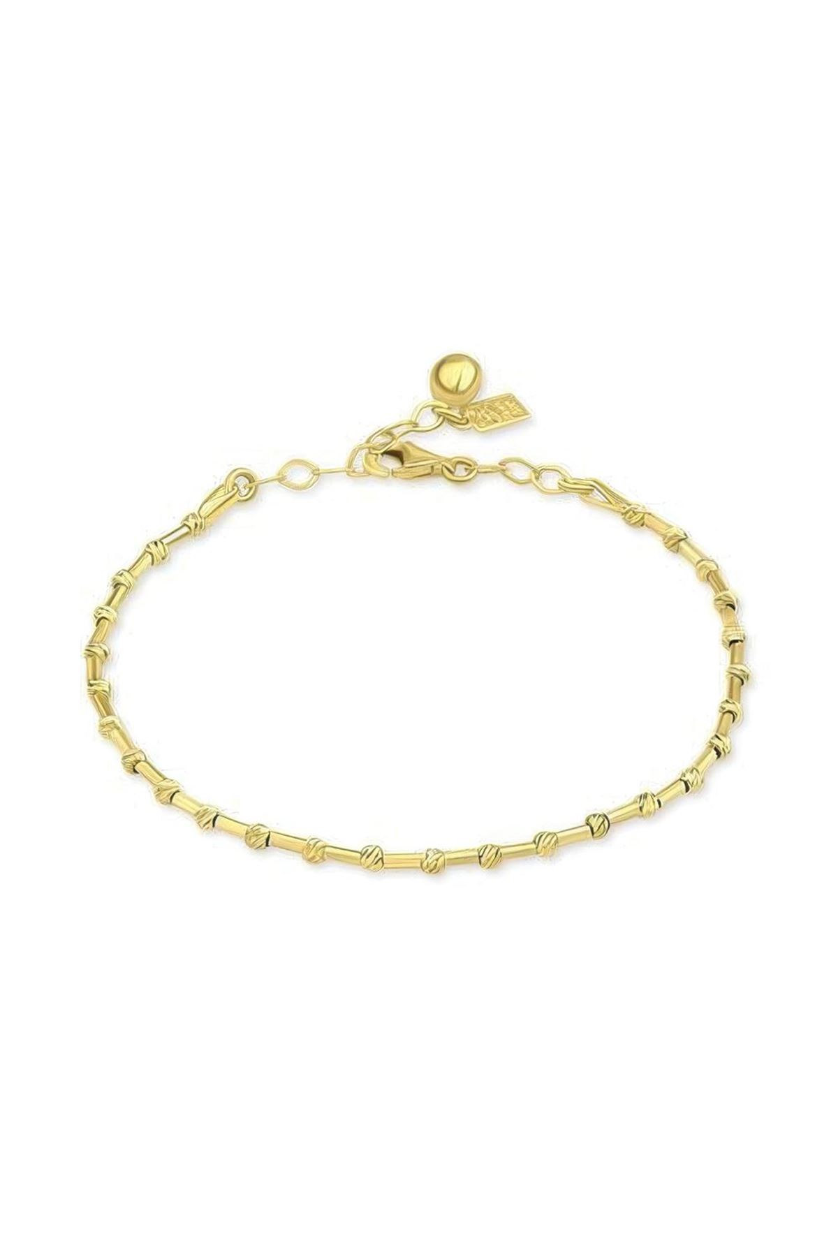 Silindir Top Altın Bileklik 18CM