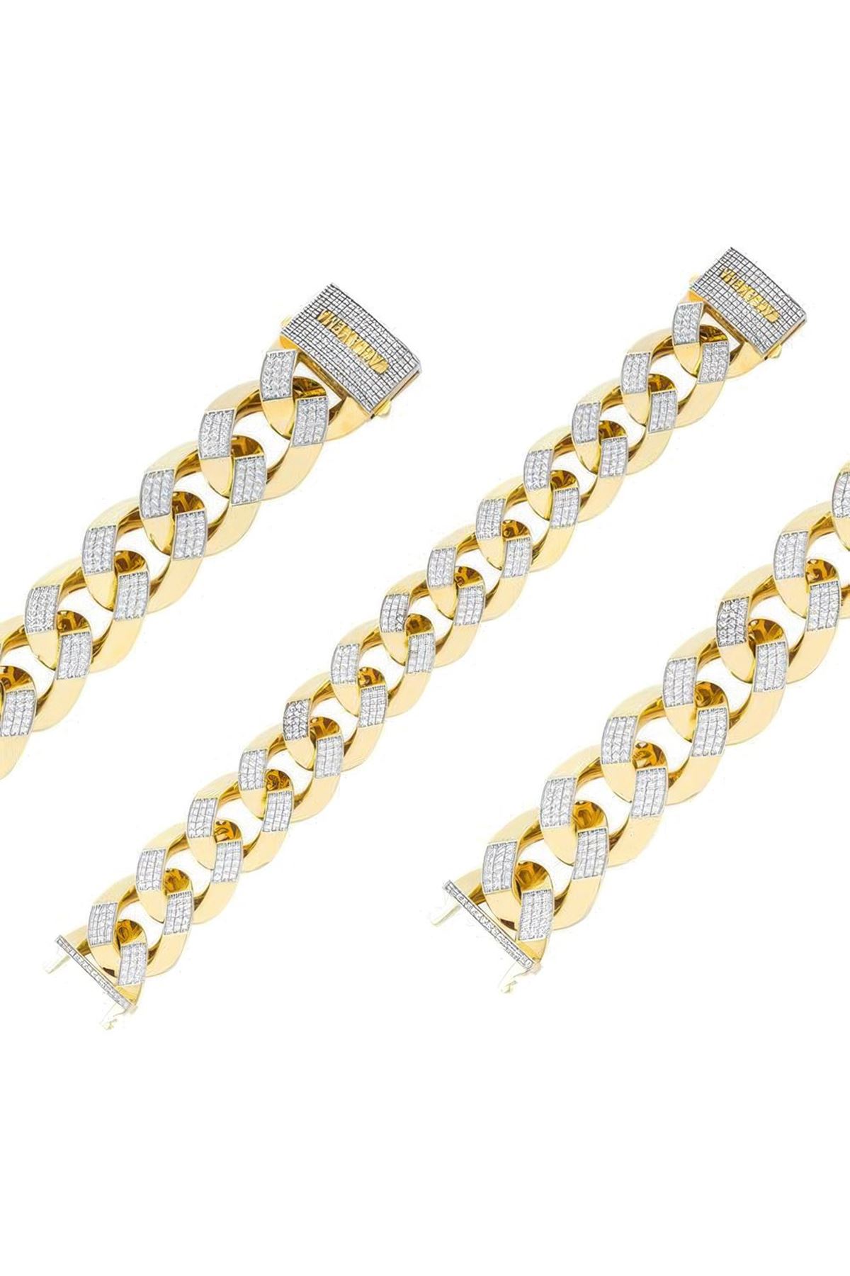 19 Mm Taşlı Gurmet Bileklik 18CM