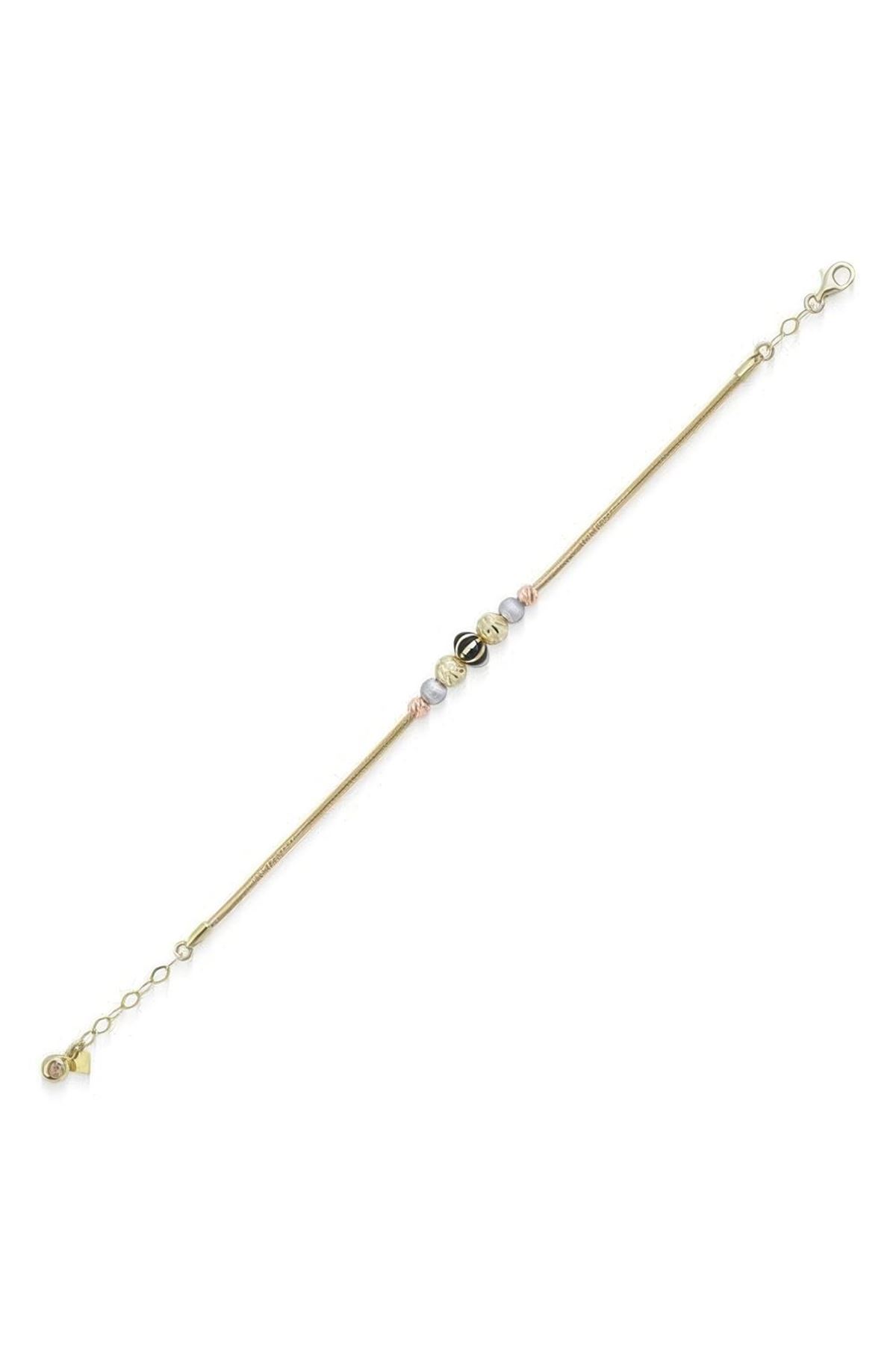 14 Ayar Altın Trend Bileklik 18CM