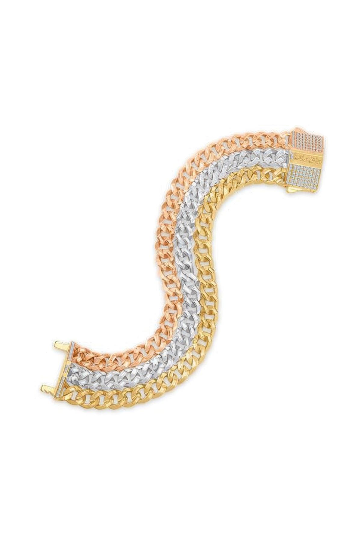 7Mm Üç Sıra Gurmet Bileklik 18CM
