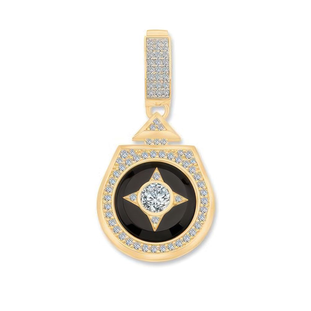 Beş Taşlı Madalyon Charm