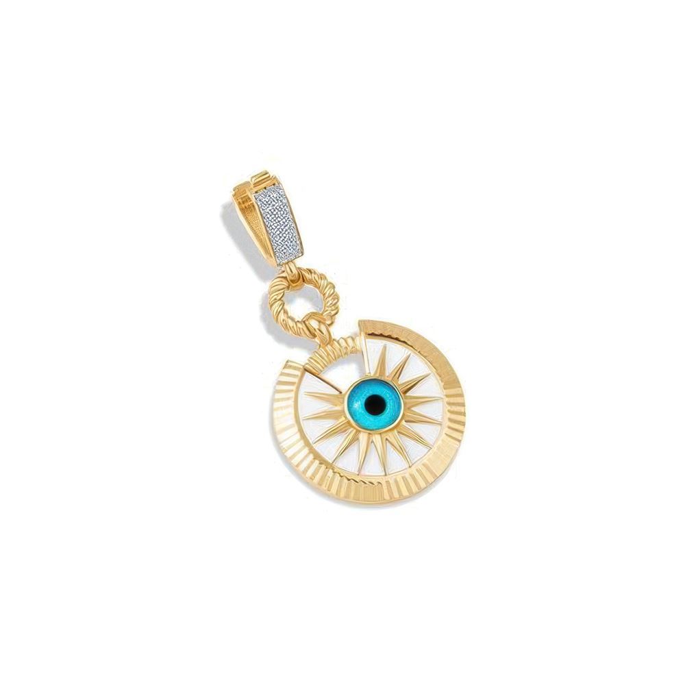 Nazar Boncuklu Yıldız Kolye Ucu Charm