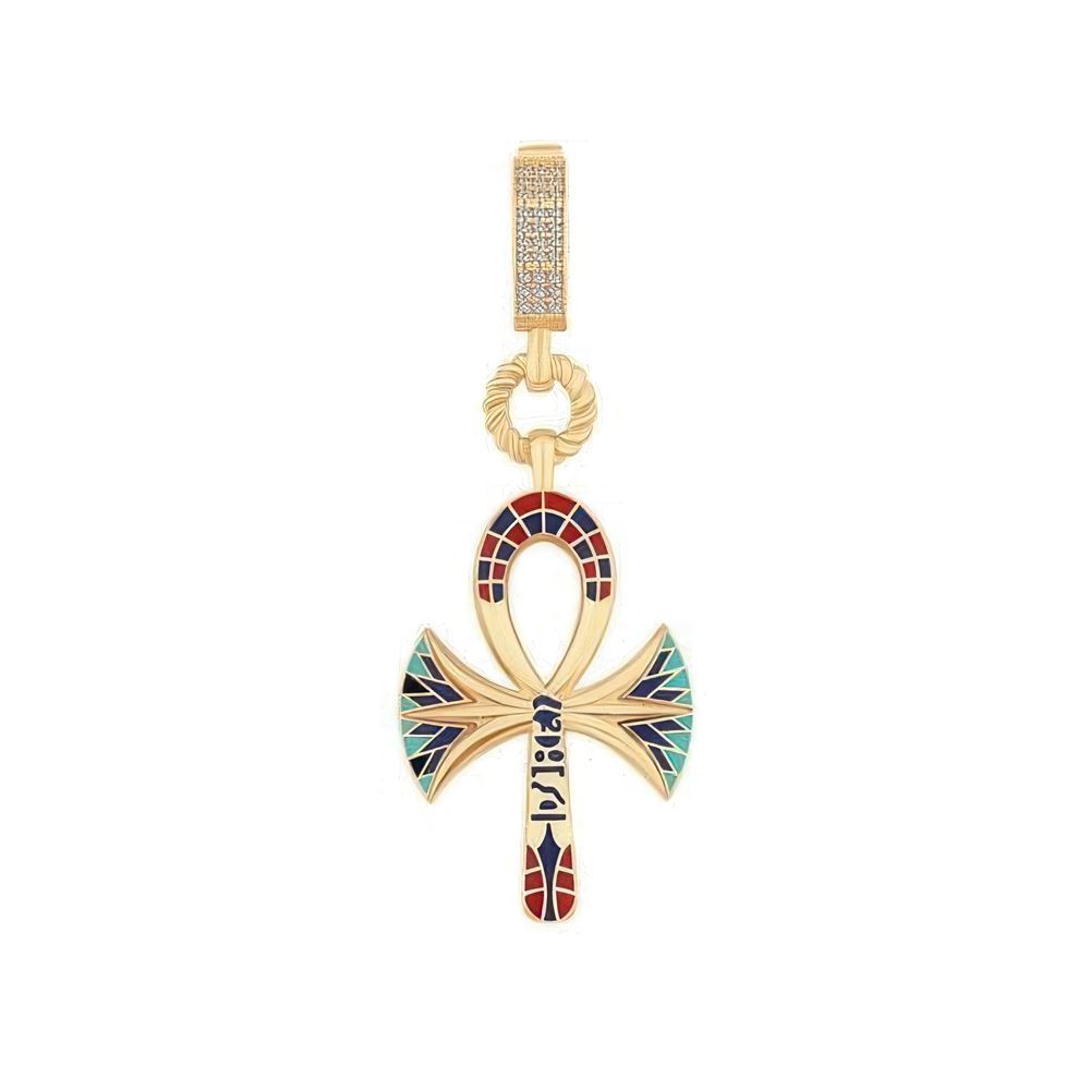 Renkli Ankh Charm Kolye Ucu