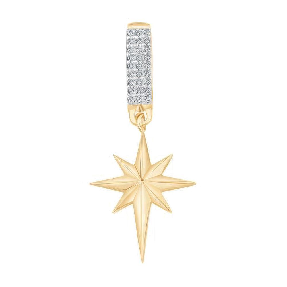 Kuzey Yıldızı Sallantılı 9Mm Bileklik Charm