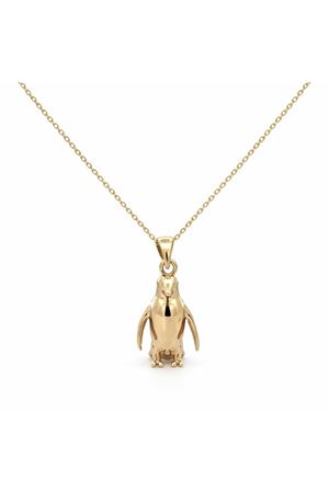 Penguen Figürlü Altın Kolye (2*0.5Cm)