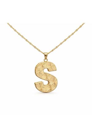 Kalemli Model Altın Harf Kolye Ucu – Büyük Boy Modern Tasarım (2,10 × 1,6 cm – 0,3 mm)