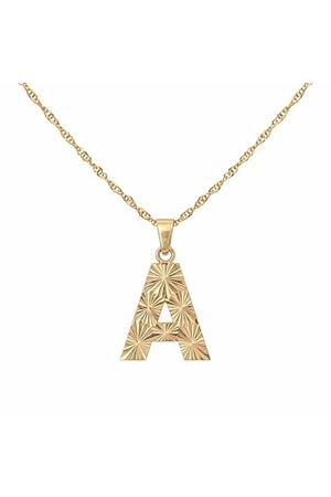 Kalemli Model Altın Harf Kolye Ucu – Modern ve Zarif Tasarım (1,5 × 1,2 cm – 0,2 mm)