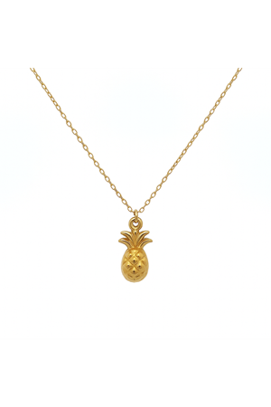 Ananas Meyve Tasarım Minimal Kolye