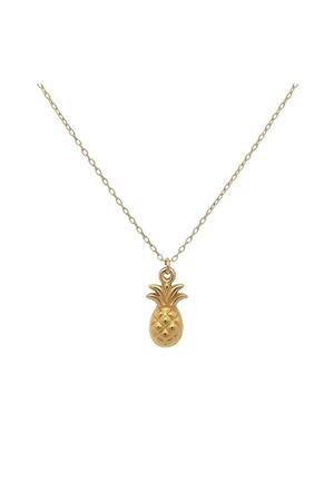 Ananas Meyve Tasarım Minimal Kolye