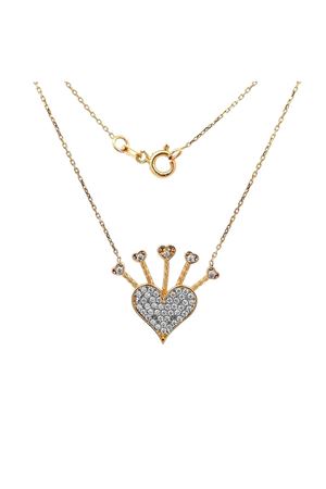 Kalpli Taşlı Kolye