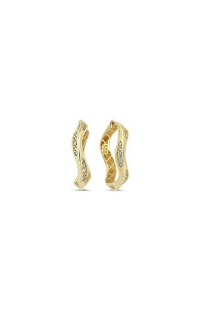 Burgu Taşlı Halka Küpe(1,5*1,5 Cm 0,4 Mm)