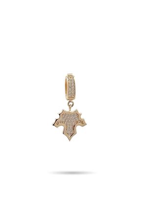 Yaprak Taşlı Charm Kolye Ucu