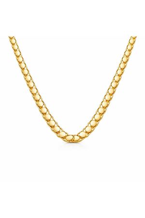 22 Ayar Pullu Altın Zincir 55 cm Parlak Seri