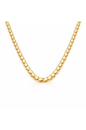 22 Ayar Pullu Altın Zincir 60 cm Parlak Seri