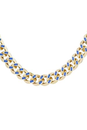 Safir Taşlı Gurmet Zincir 45 Cm