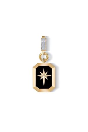 Siyah Mine Kuzey Yıldızı Charm