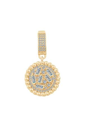 Baget Taşlı Yuvarlak Charm