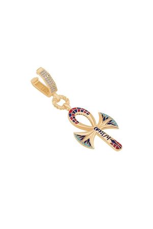 Renkli Ankh Charm Kolye Ucu