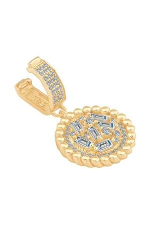 Baget Taşlı Yuvarlak Charm
