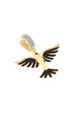 Siyah Anka Kuşu Charm
