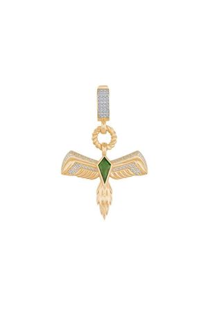 Yeşil Taşlı Anka Kuşu Charm