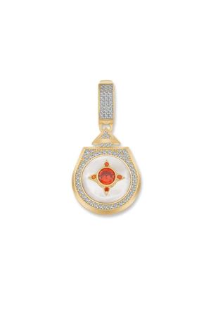 Beş Taşlı Madalyon Charm