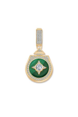 Beş Taşlı Madalyon Charm